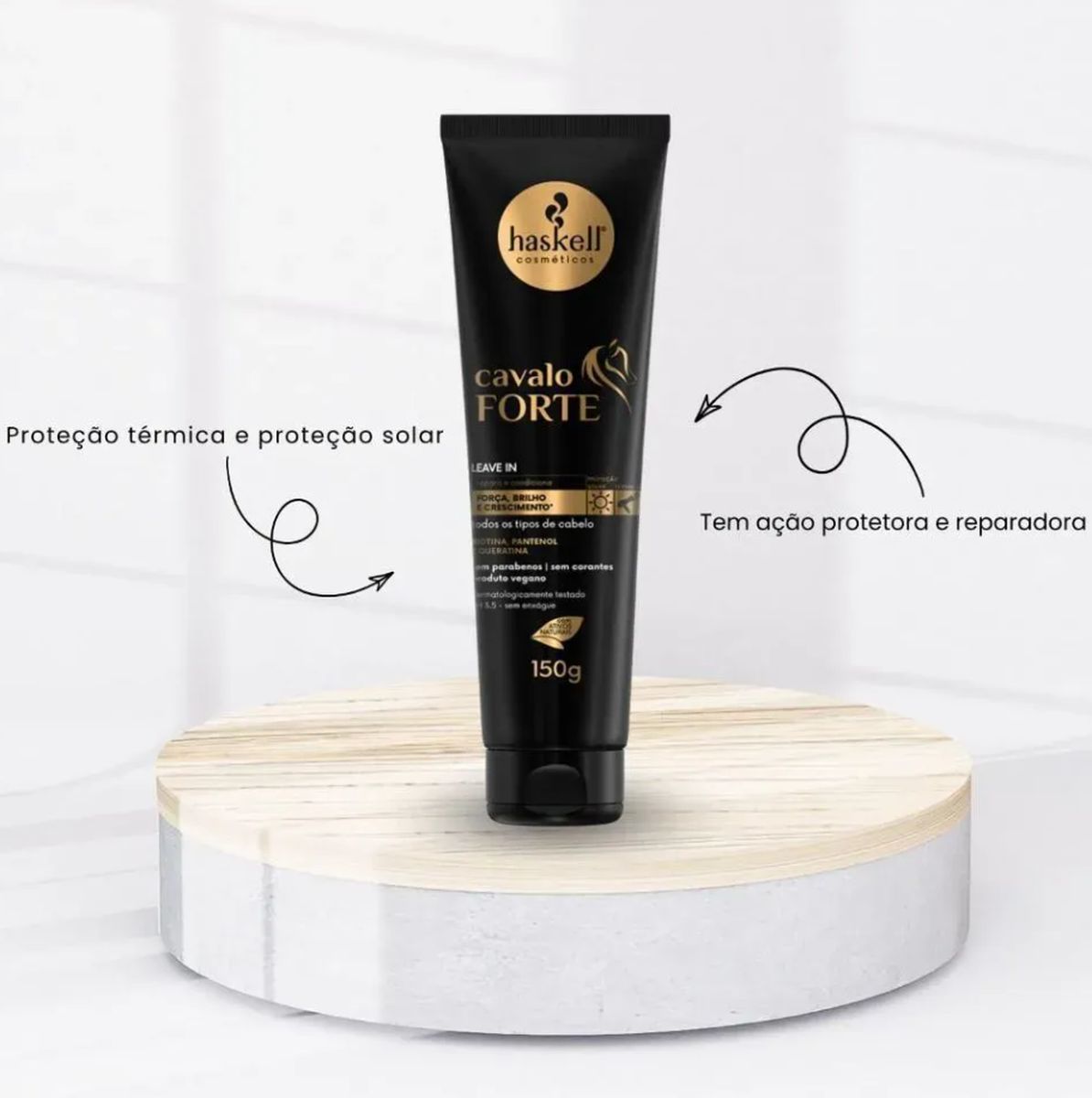 LEAVE - IN CAVALO FORTE HASKELL 150ML COM ÓLEO BELLA FEMME 7ML