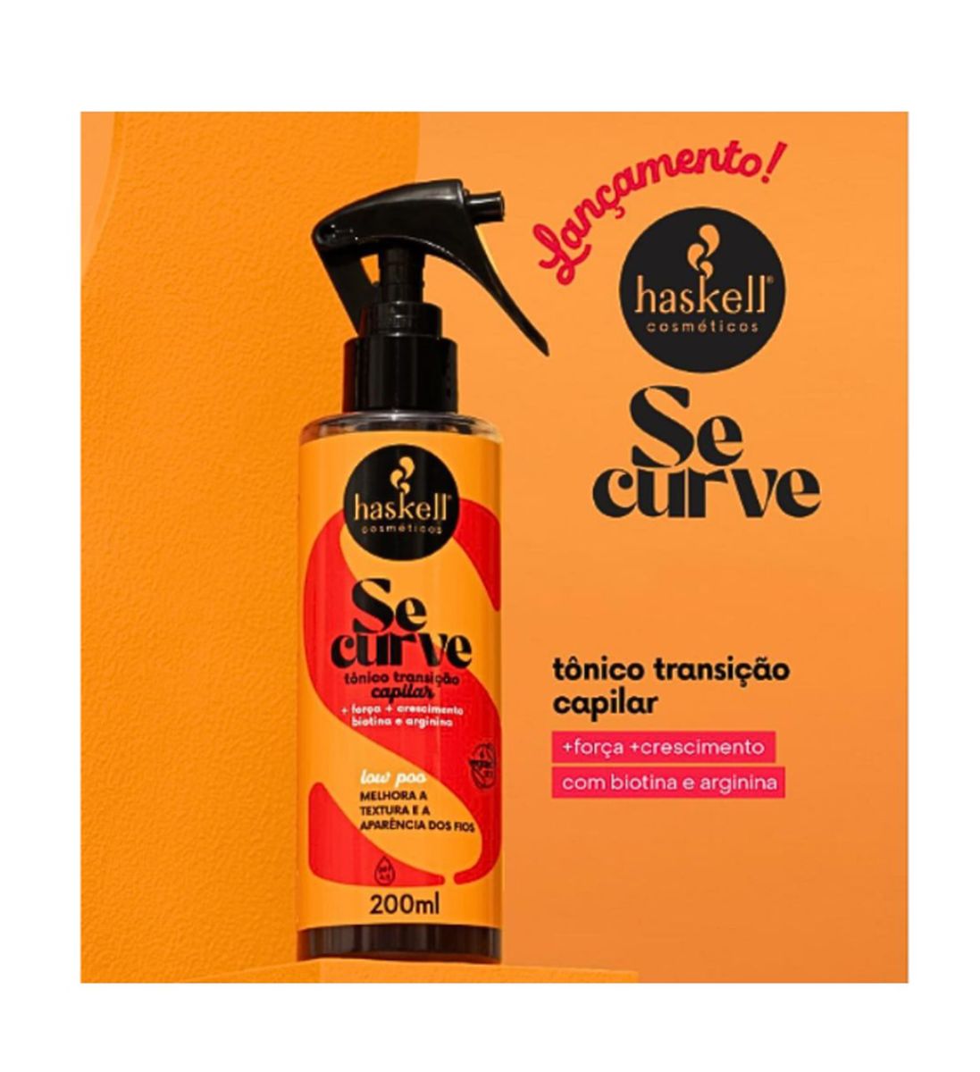 TÔNICO SE CURVE HASKELL 200ML COM ÓLEO BELLA FEMME 7ML