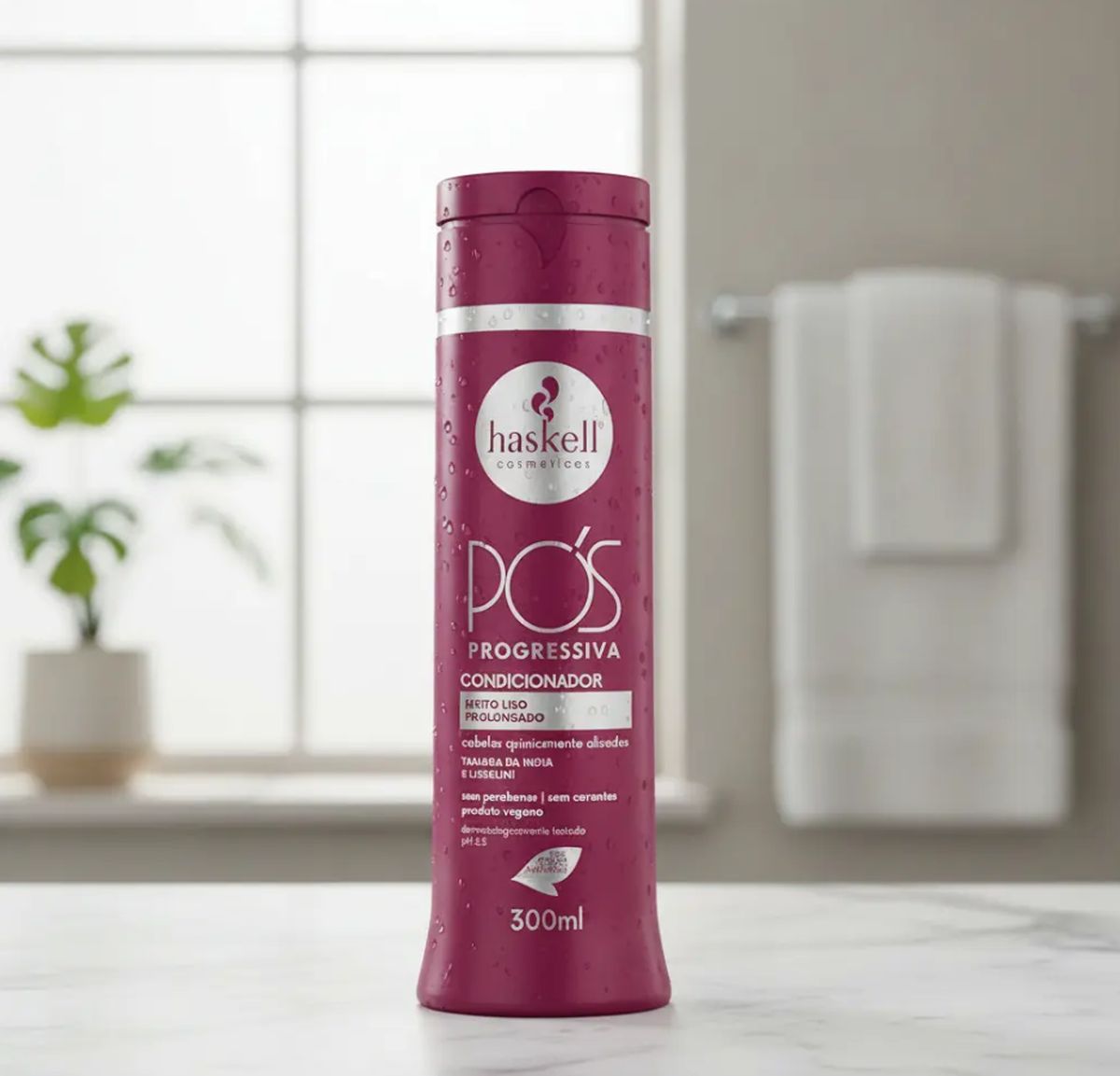 CONDICIONADOR PÓS PROGRESSIVA HASKELL 300ML COM ÓLEO BELLA FEMME 7ML