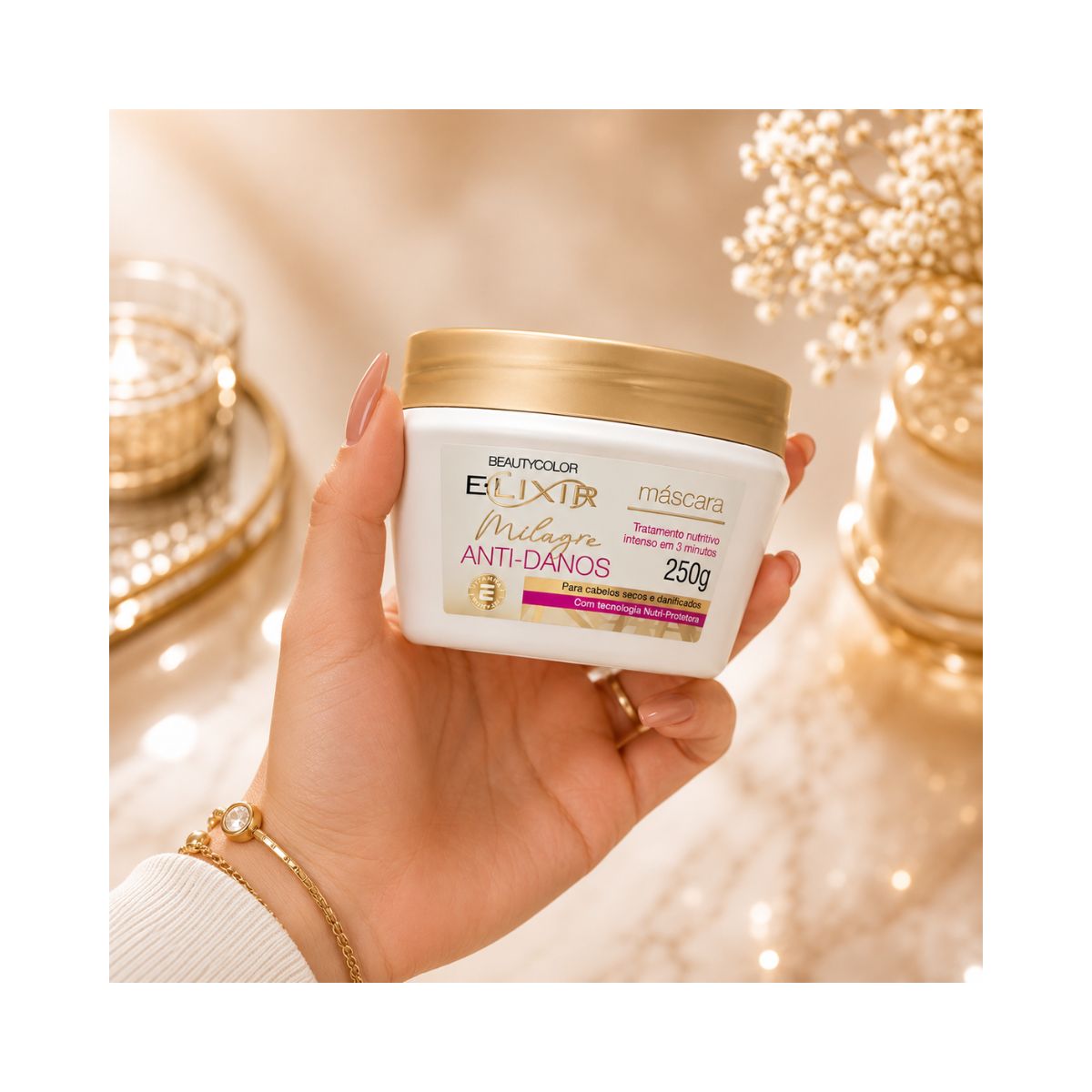 MÁSCARA ELIXIR MILAGRE ANTI-DANOS BEAUTY COLOR 250G