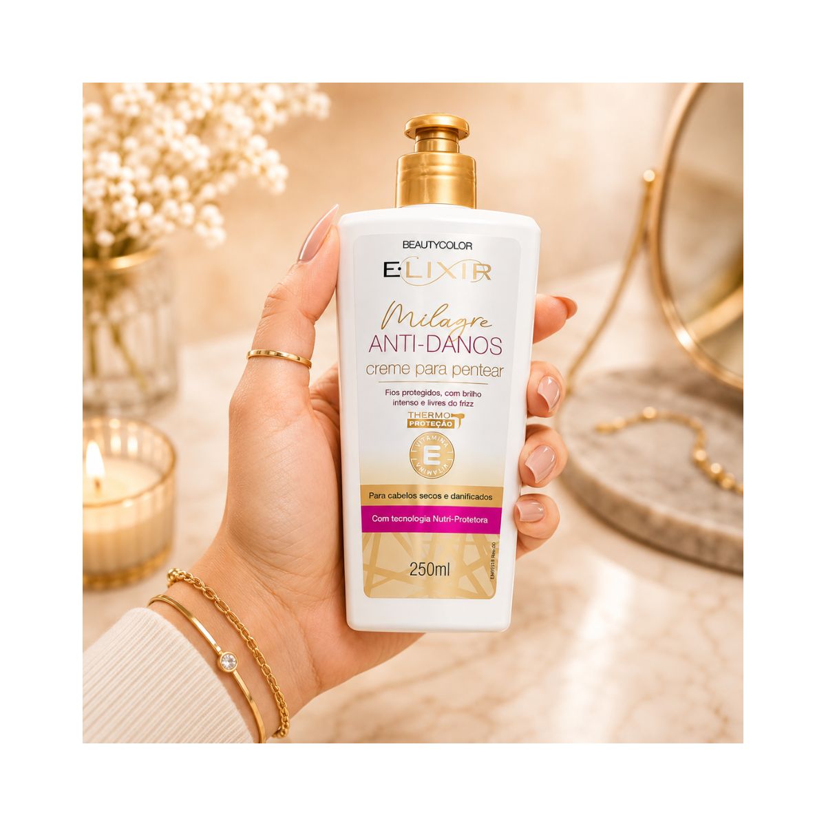 CREME DE PENTEAR ELIXIR MILAGRE ANTI-DANOS BEAUTY COLOR 250ML