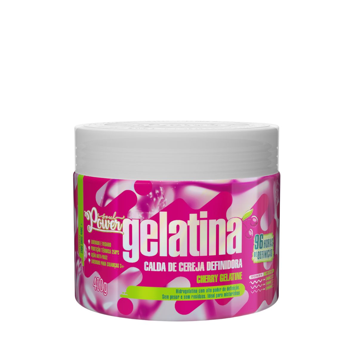 GELATINA DEFINIÇÃO CALDA DE CEREJA CHERRY GELATINE SOUL POWER 400G