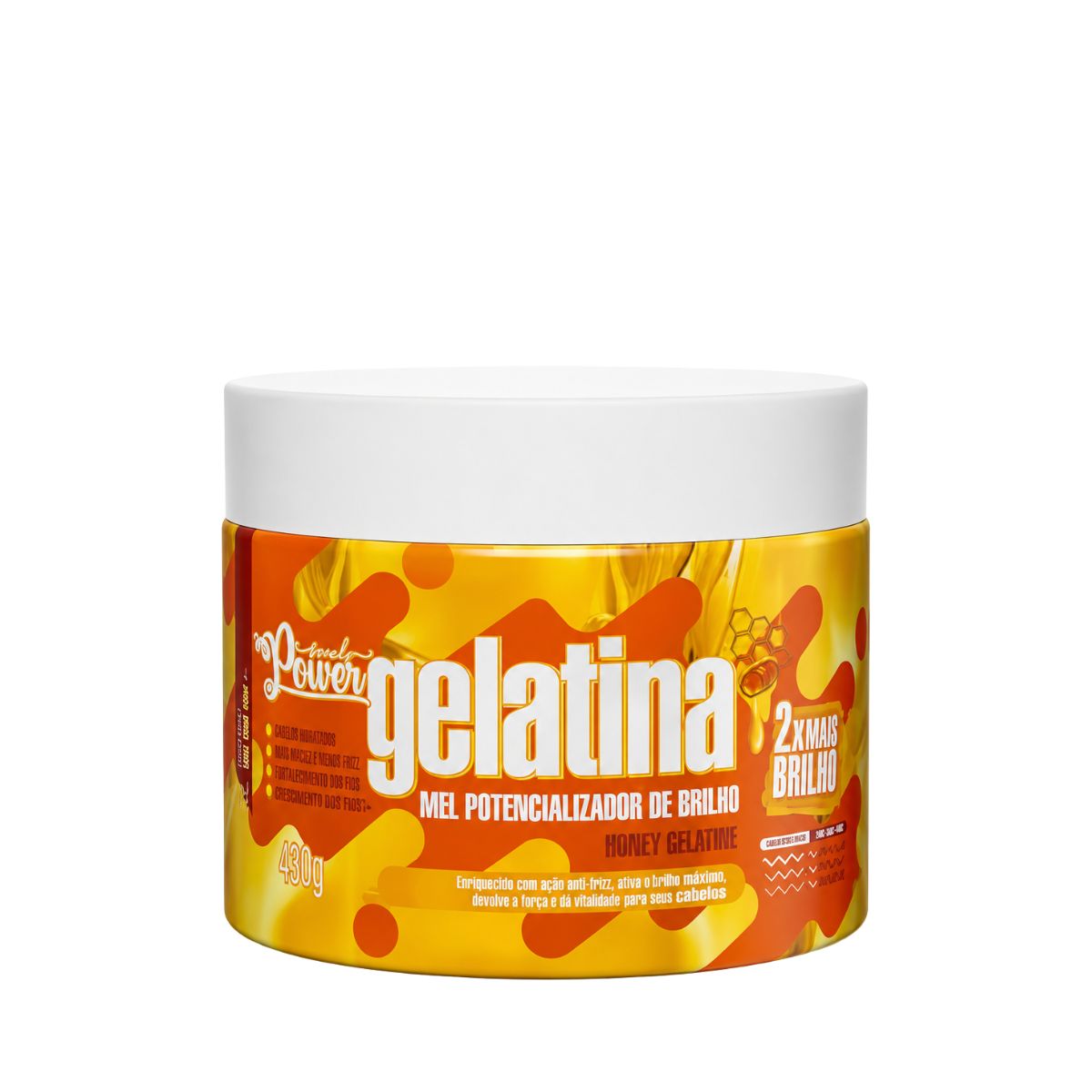 GELATINA MEL DE BRILHO HONEY GELATINE SOUL POWER 400G