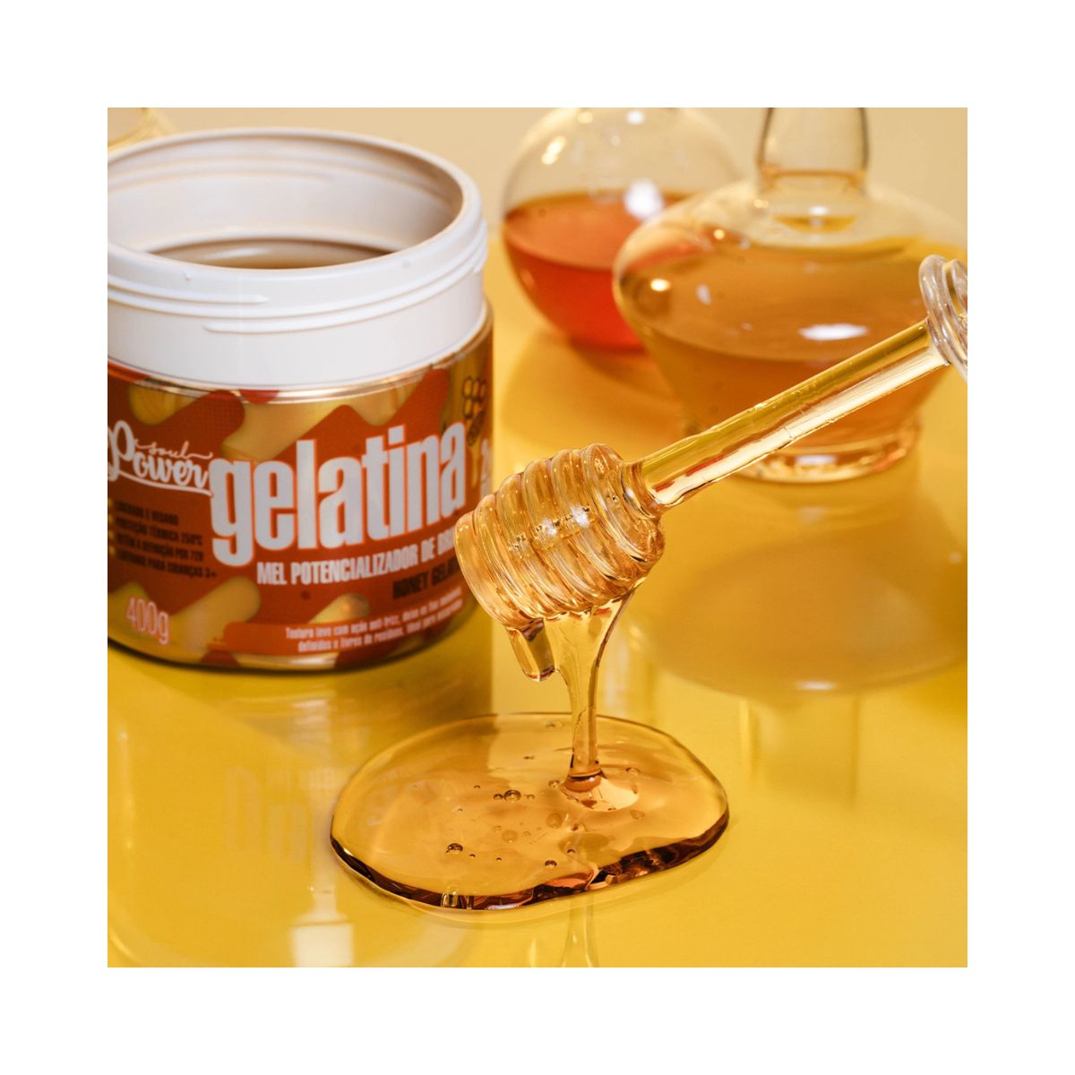 GELATINA MEL DE BRILHO HONEY GELATINE SOUL POWER 400G
