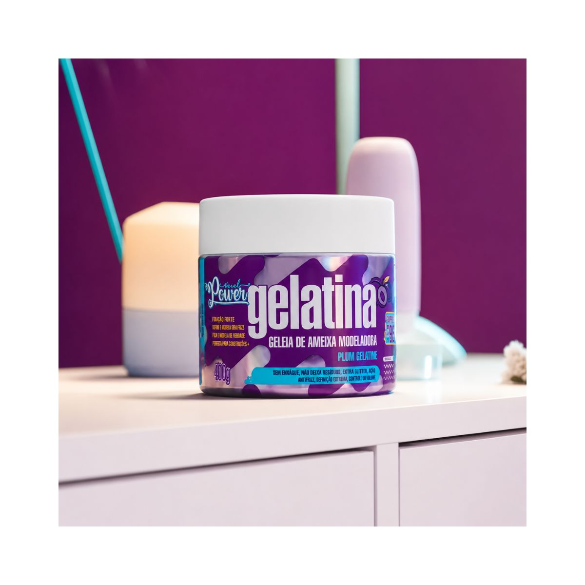 GELATINA MODELADORA GELEIA DE AMEIXA PLUM GELATINE SOULPOWER 400G