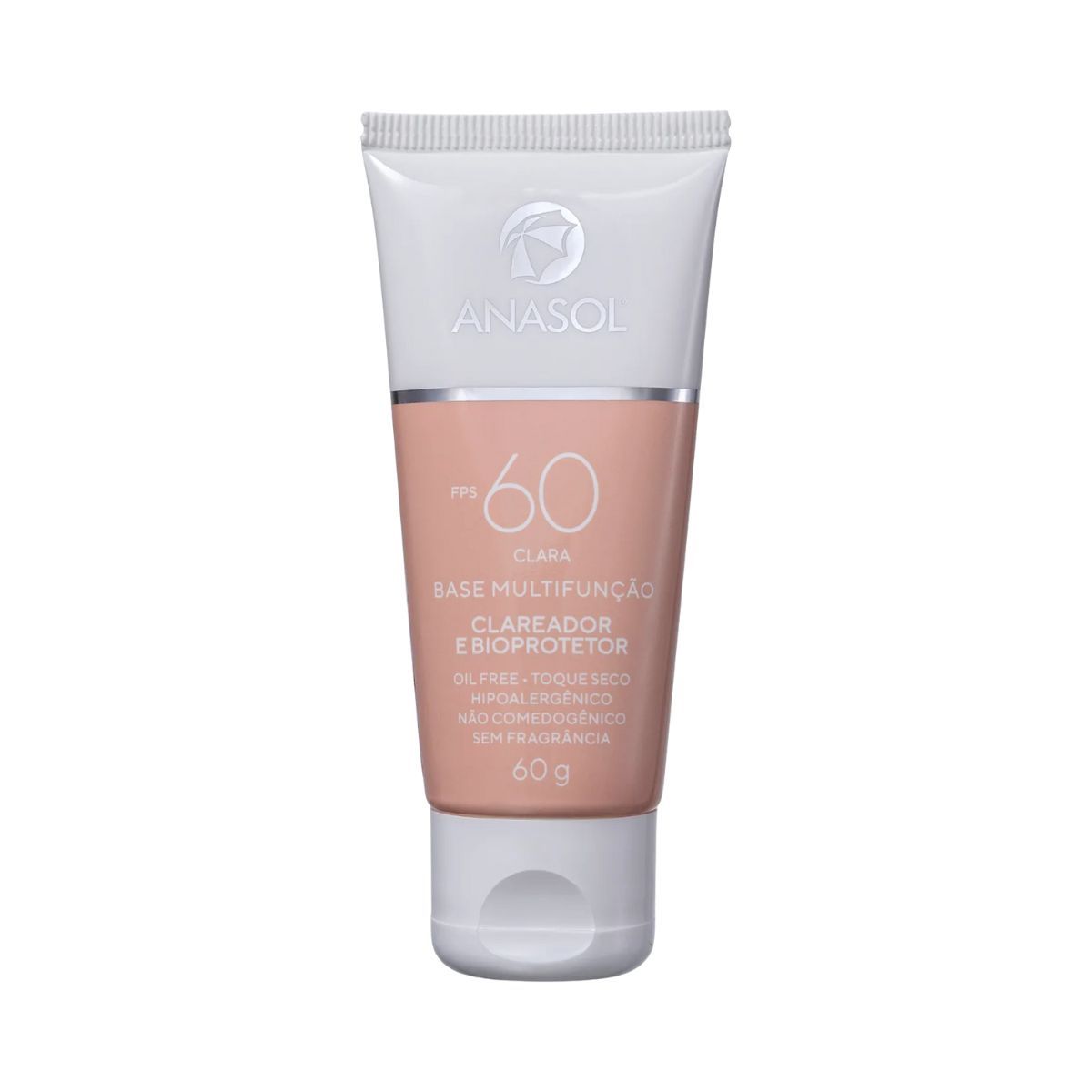 KIT ANASOL BASE CLARA MULTIFUNÇÃO FPS60 60G + ESPONJA DE MAQUIAGUEM + AMPOLA VIT