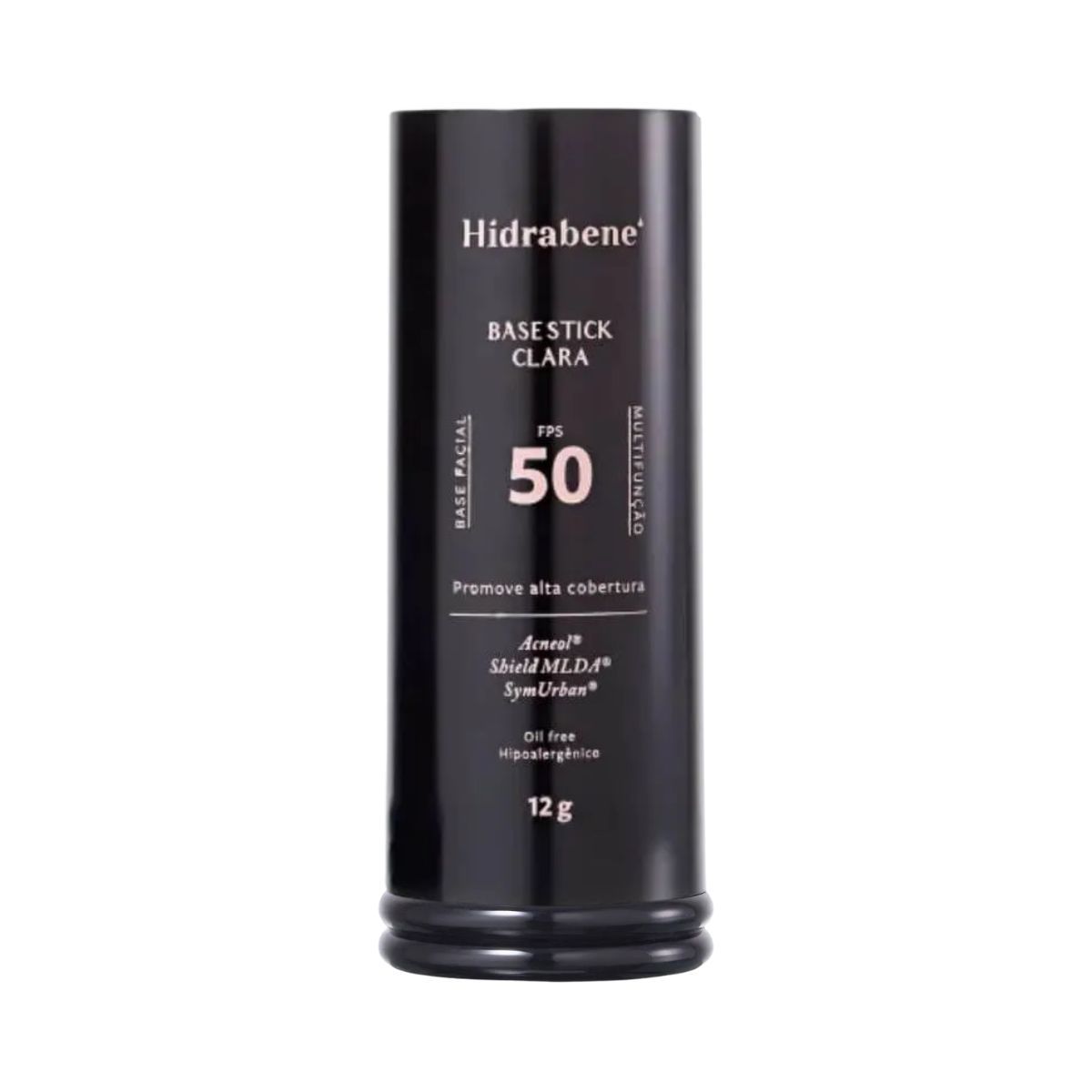 KIT HIDRABENE BASE STICK CLARA FPS50 12G + ESPONJA DE MAQUIAGEM + AMPOLA VIT E