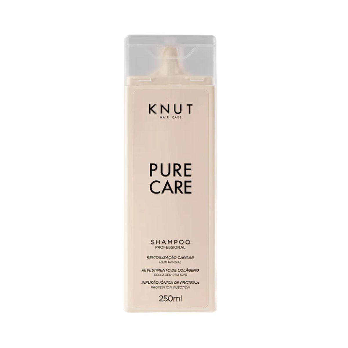 SHAMPOO PURE CARE KNUT 250ML COM ÓLEO DE 7ML