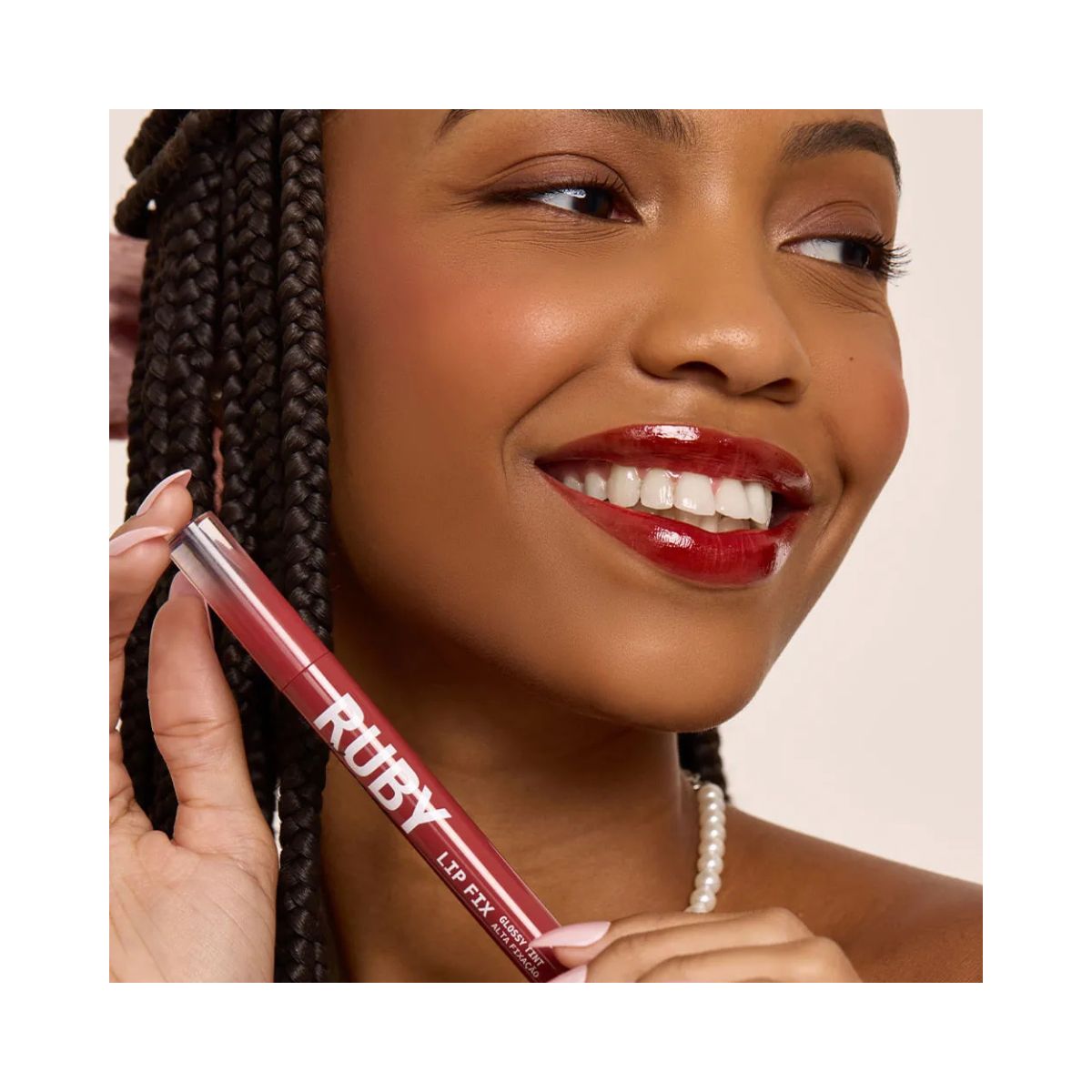 LIP FIX GLOSSY TINT SWEET BROWN RUBY KISSES