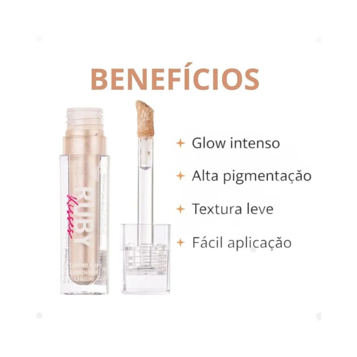 ILUMINADOR LÍQUIDO SILVER DIAMOND POP RUBY KISSES