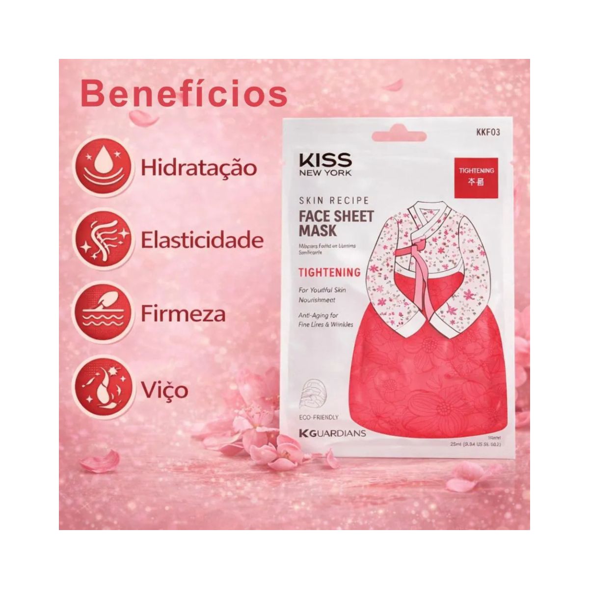 MÁSCARA FACIAL SHEET TIGHTENING KISS NEW YORK