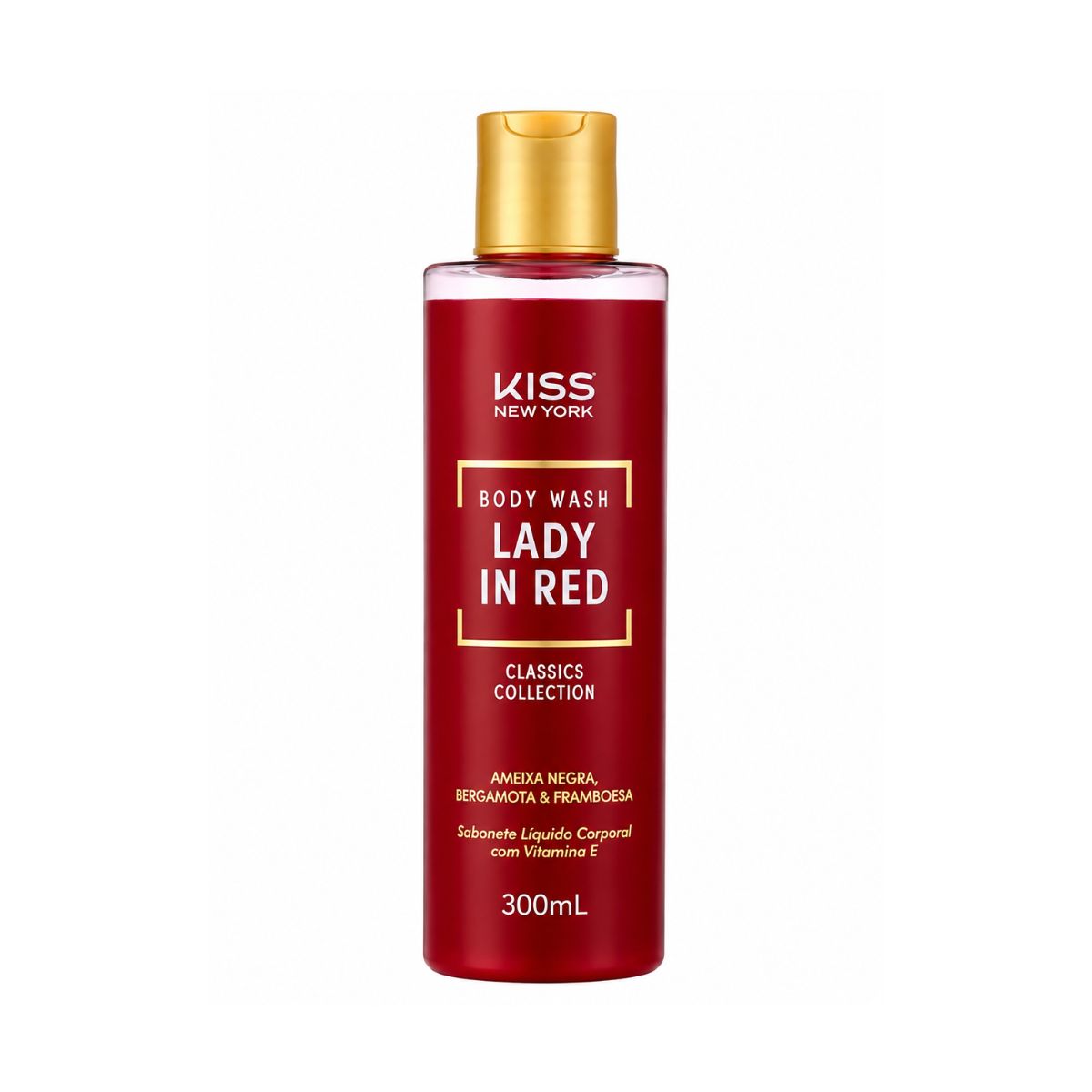 SABONETE LÍQUIDO CORPORAL LADY IN RED KISS NEW YORK
