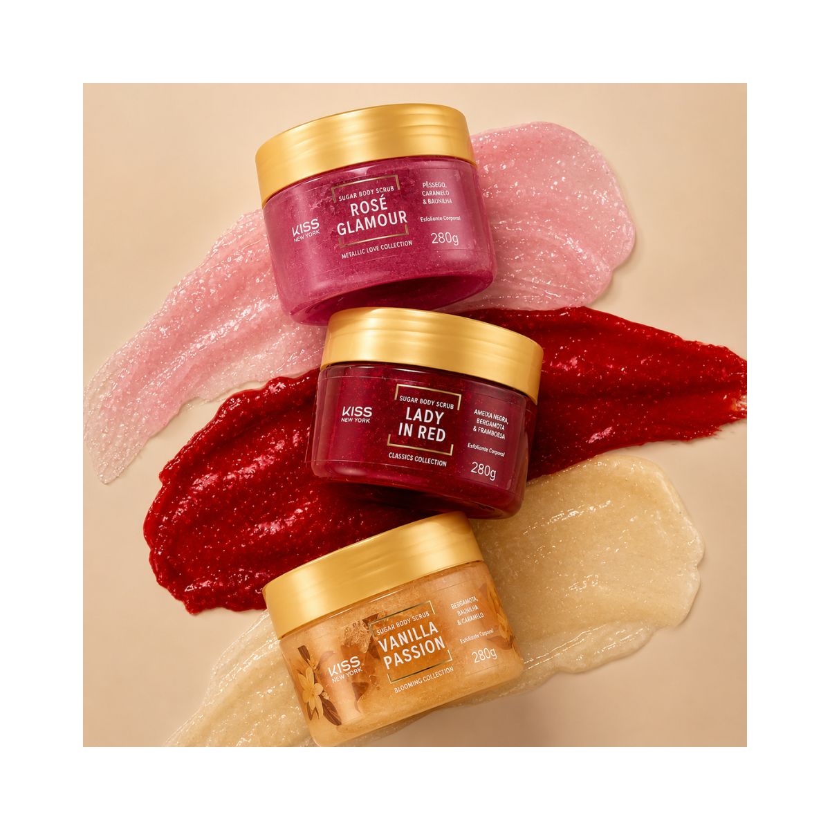 ESFOLIANTE CORPORAL ROSE GLAMOUR KISS NEW YORK