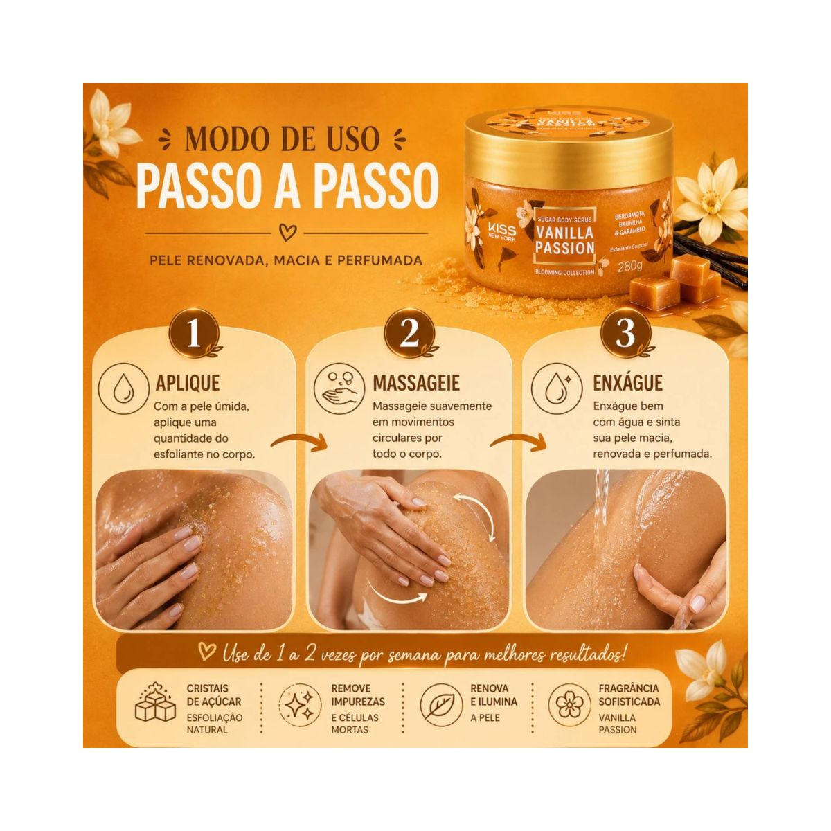 ESFOLIANTE CORPORAL VANILLA PASSION KISS NEW YORK