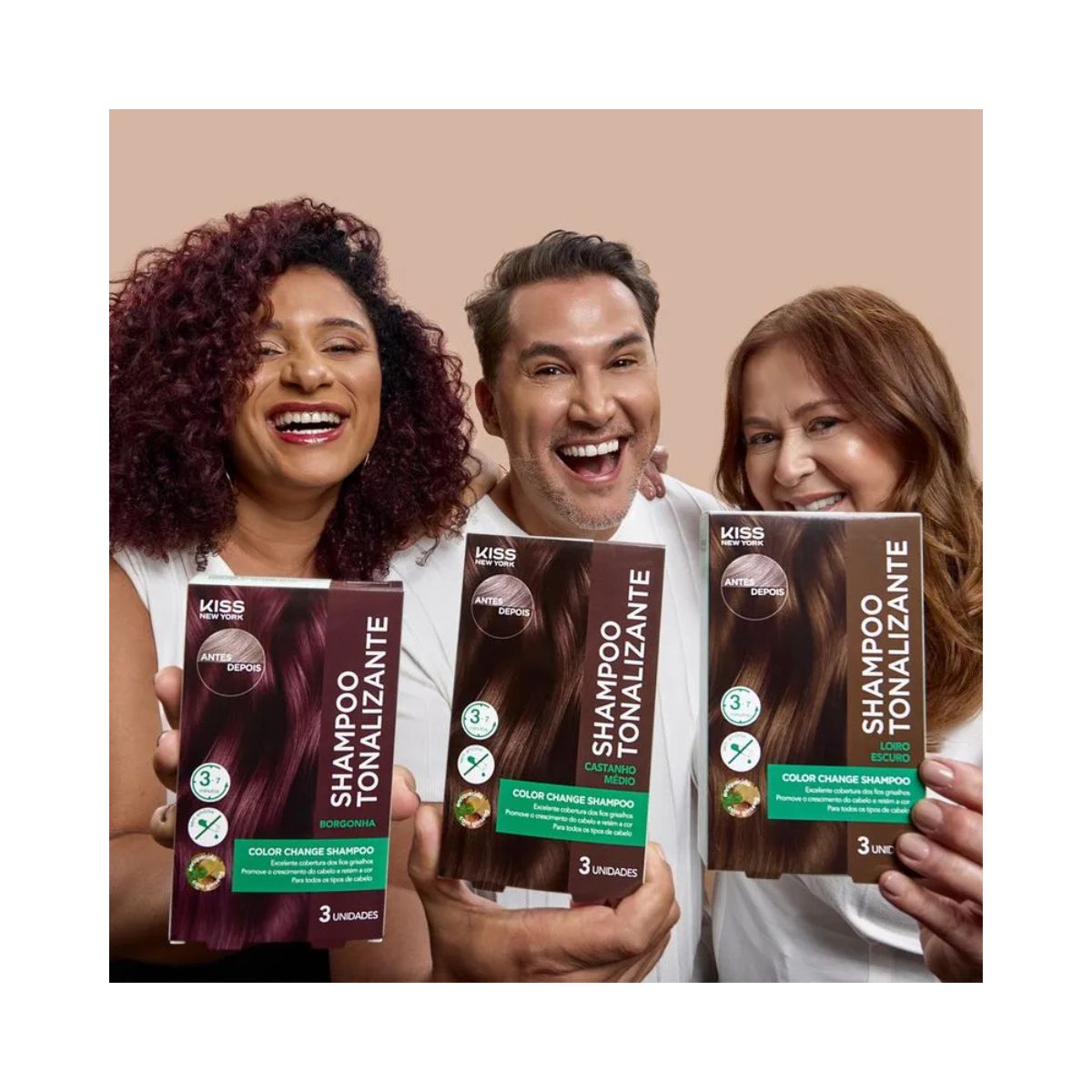 SHAMPOO TONALIZANTE COLOR CHANGE LOIRO ESCURO KISS NEW YORK