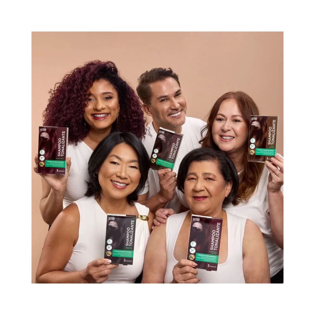 SHAMPOO TONALIZANTE COLOR CHANGE LOIRO ESCURO KISS NEW YORK