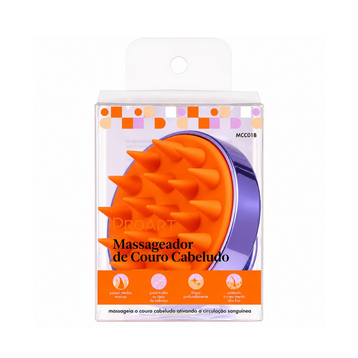 MASSAGEADOR PARA COURO CABELUDO BRUSH PROART