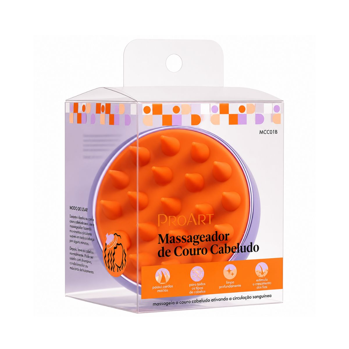 MASSAGEADOR PARA COURO CABELUDO BRUSH PROART