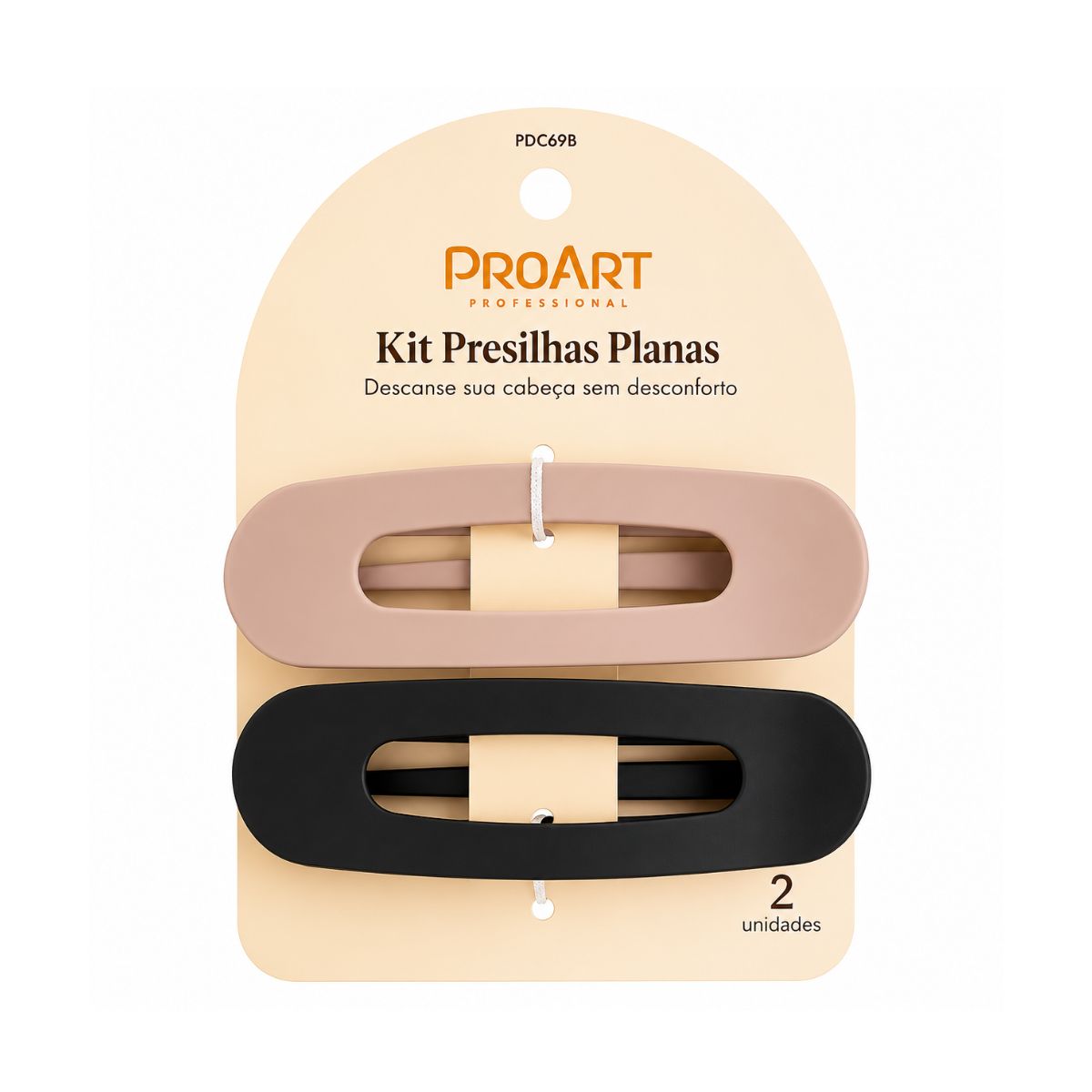 KIT PROART PRESILHAS PLANAS BLAC AND BEG LARGE