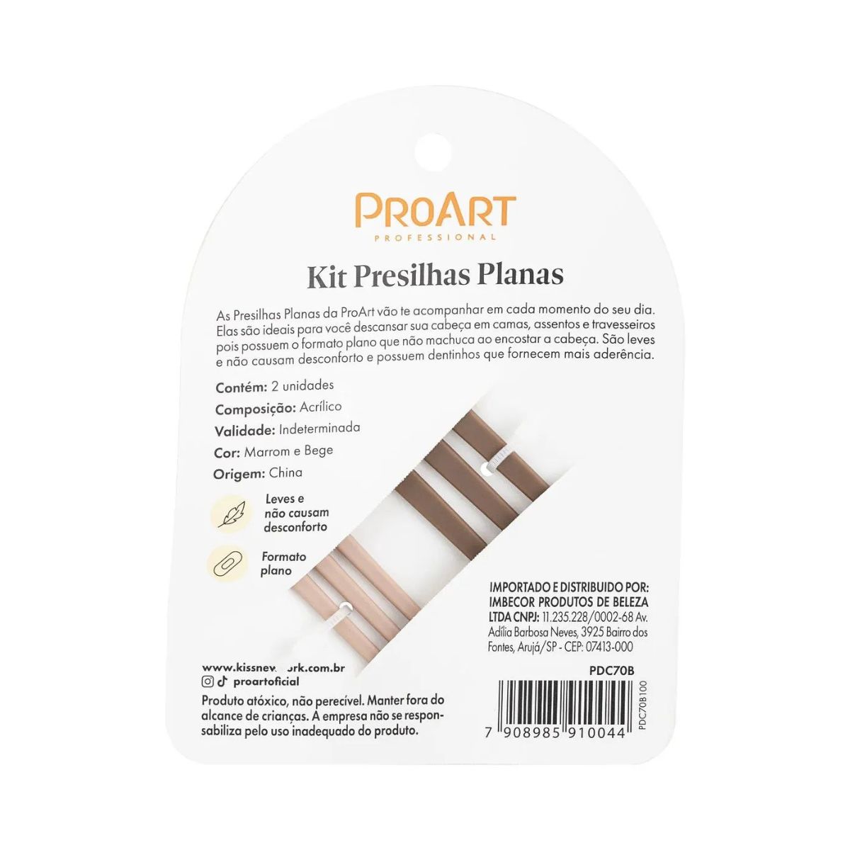 KIT PROART PRESILHAS PLANAS BROWN L AND M