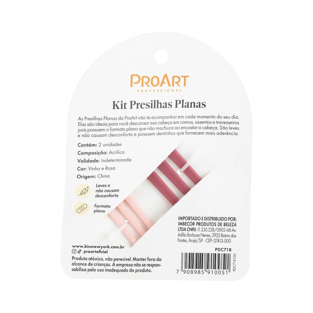 KIT PROART PRESILHAS PLANAS PIN AND WIN L AND M