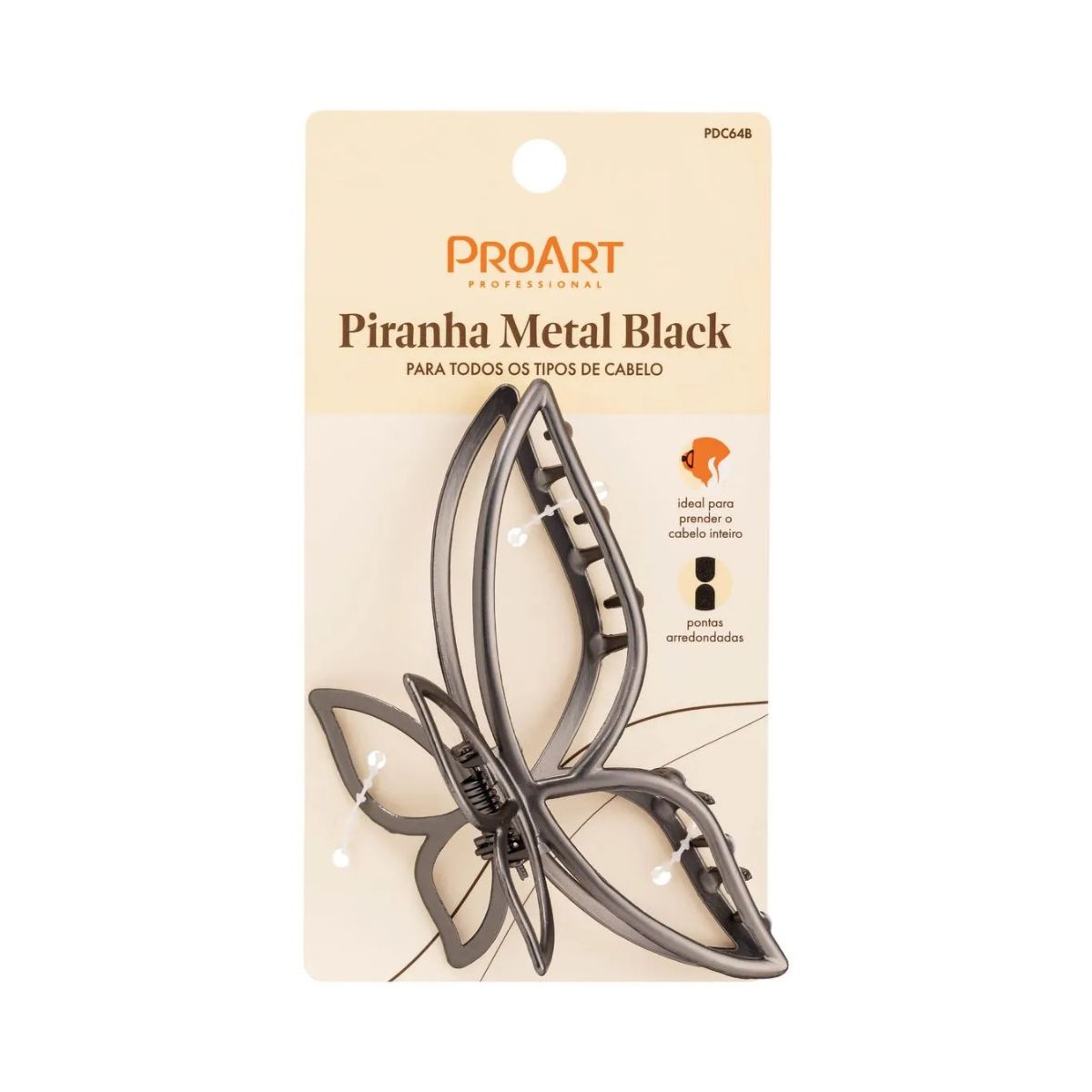 PIRANHA PROART METAL BLACK BUTTERFLY