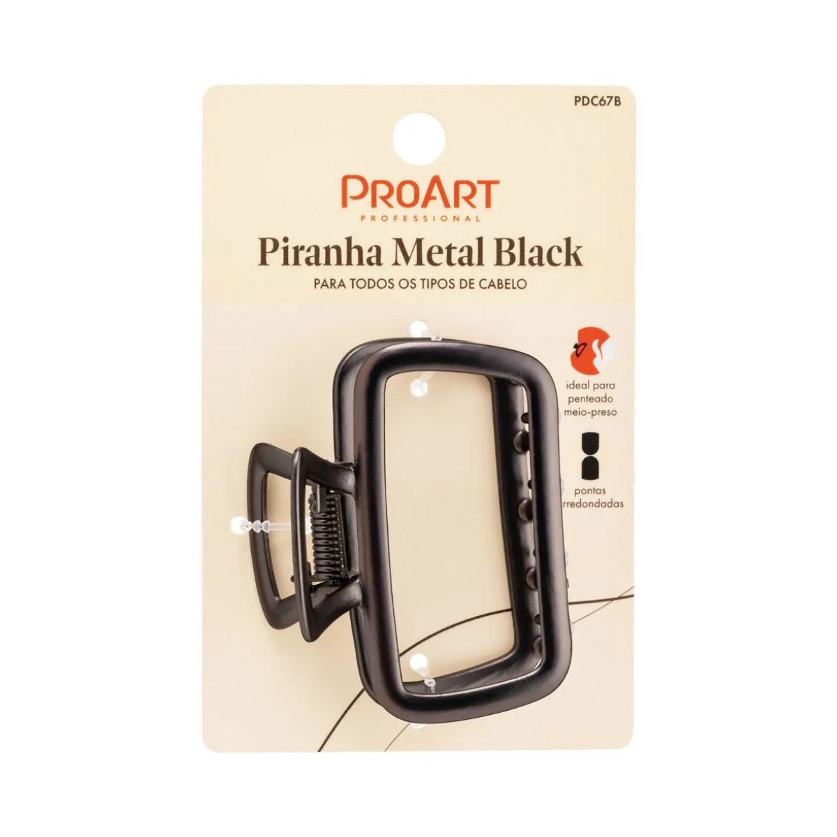PIRANHA PROART METAL BLACK RECTANGULAR