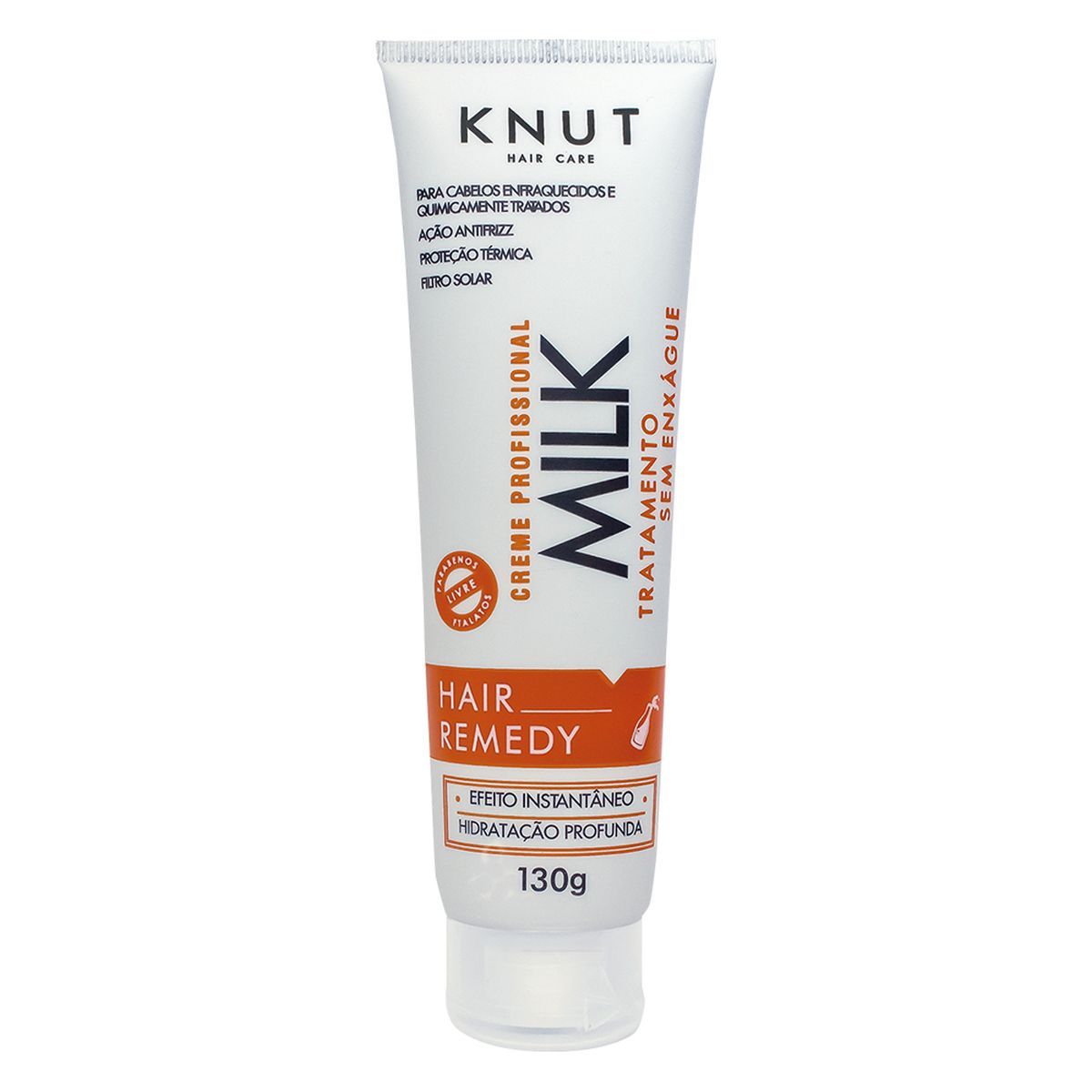 KIT KNUT CREME HAIR REMEDY MILK 130G COM OLEO 7ML