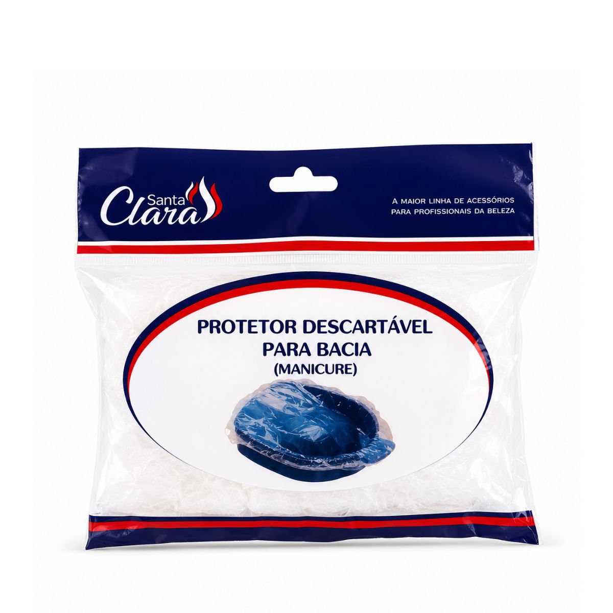 PROTETOR BACIA MANICURE COM 50 UNIDADES SANTA CLARA