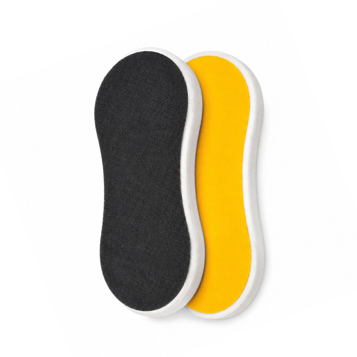 LIXA E.V.A PRETO COM AMARELO PARA OS PÉS