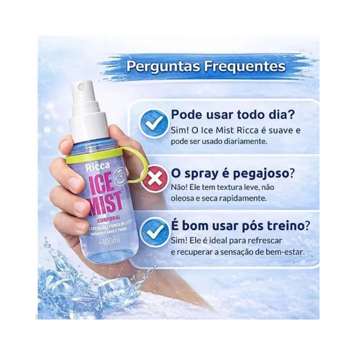 SPRAY CORPORAL ICE MIST RICCA 100ML