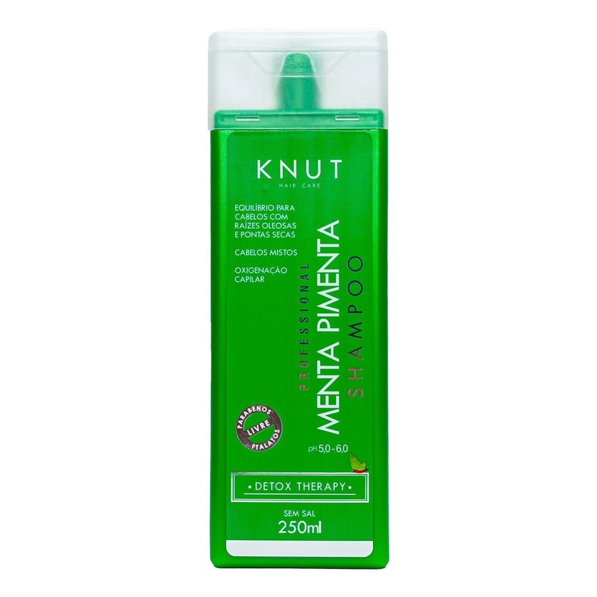 KIT KNUT SHAMPOO MENTA E PIMENTA 250ML COM ÓLEO 7ML