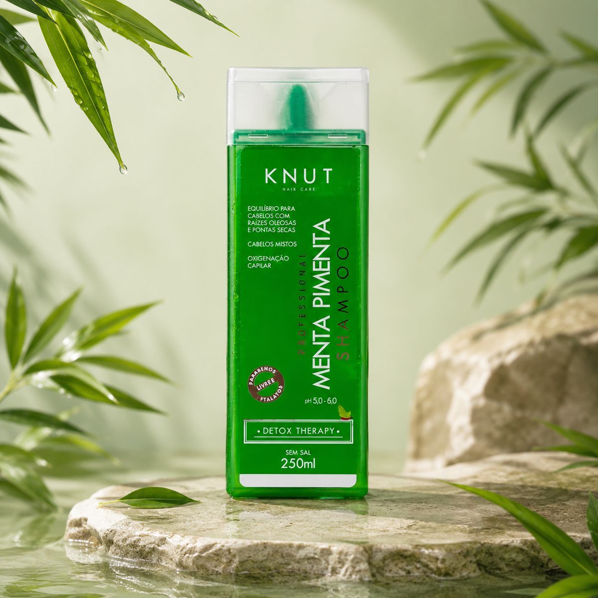 KIT KNUT SHAMPOO MENTA E PIMENTA 250ML COM ÓLEO 7ML