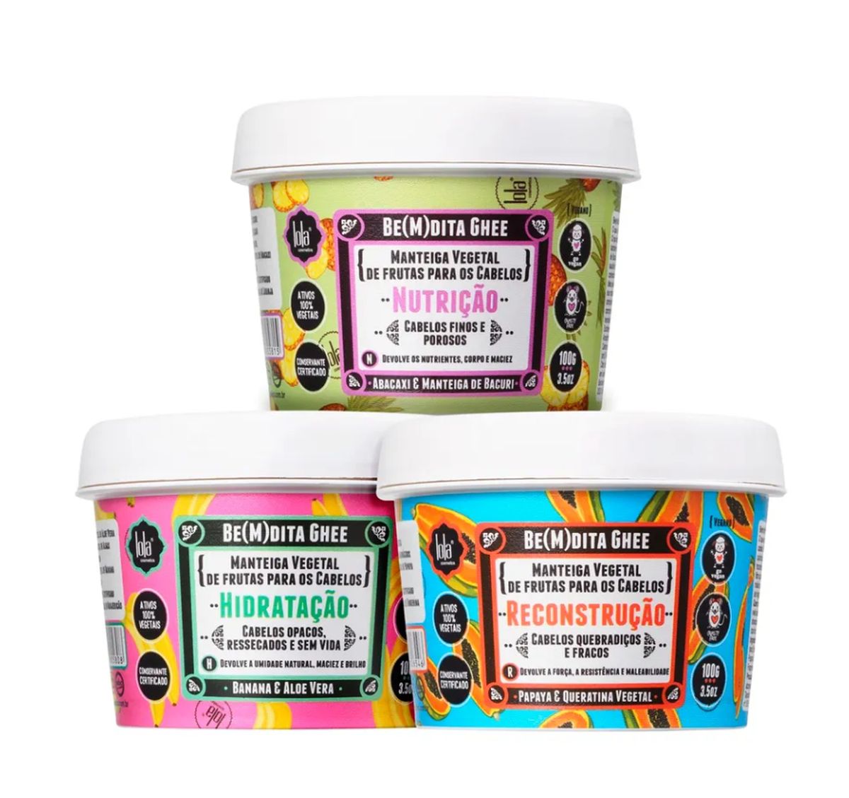 KIT FEIRA CRONOLOLA BANANA + ABACAXI + MAMÃO LOLA COM ACESSÓRIO SORTIDO