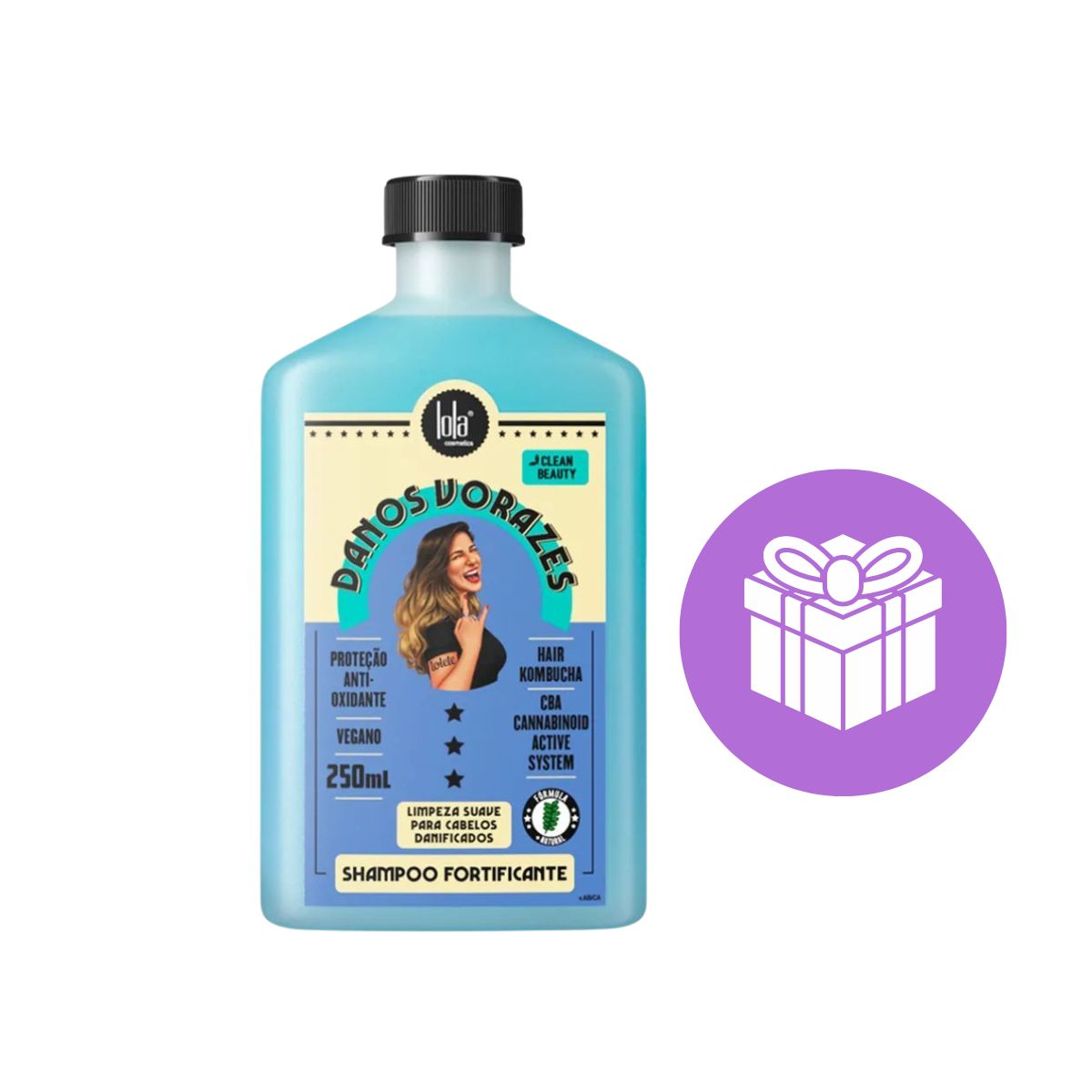 SHAMPOO DANOS VORAZES LOLA COSMETICS 250ML COM ACESSÓRIO SORTIDO