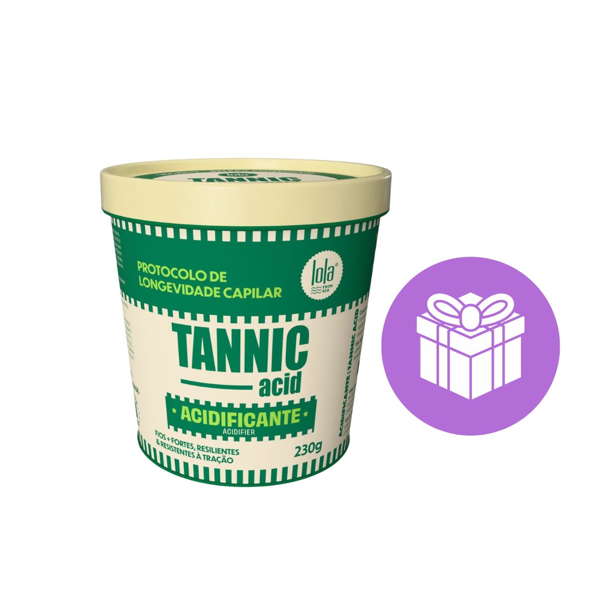 ACIDIFICANTE LOLA FROM RIO TANNIC ACID 230ML COM ACESSÓRIO SORTIDO