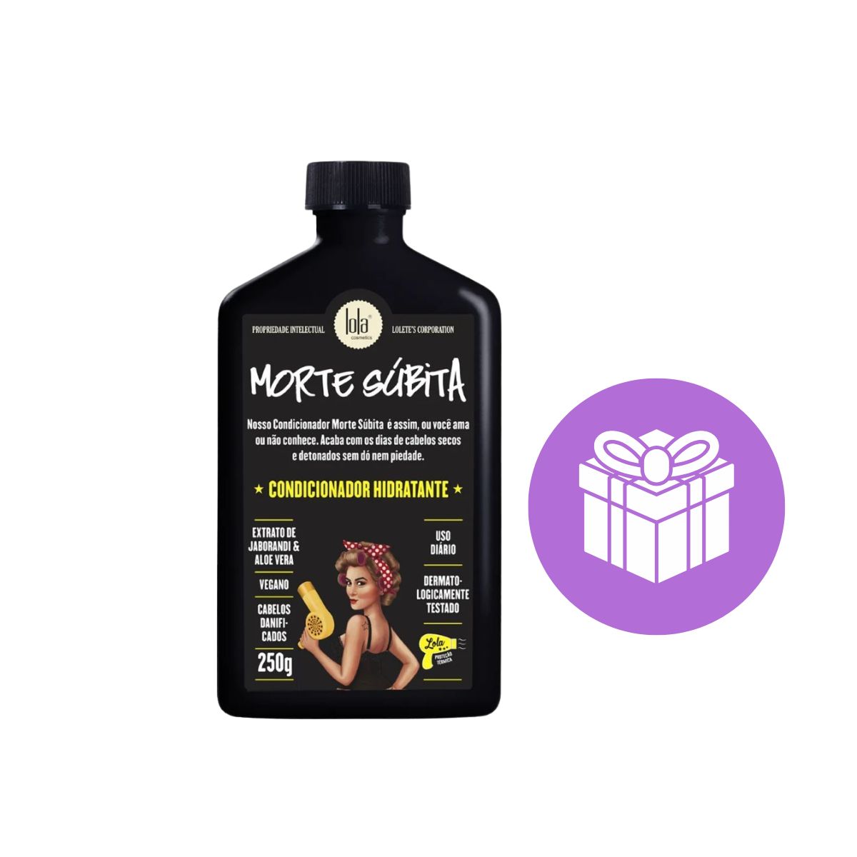 CONDICIONADOR MORTE SÚBITA LOLA COSMETICS 250ML COM ACESSÓRIO SORTIDO