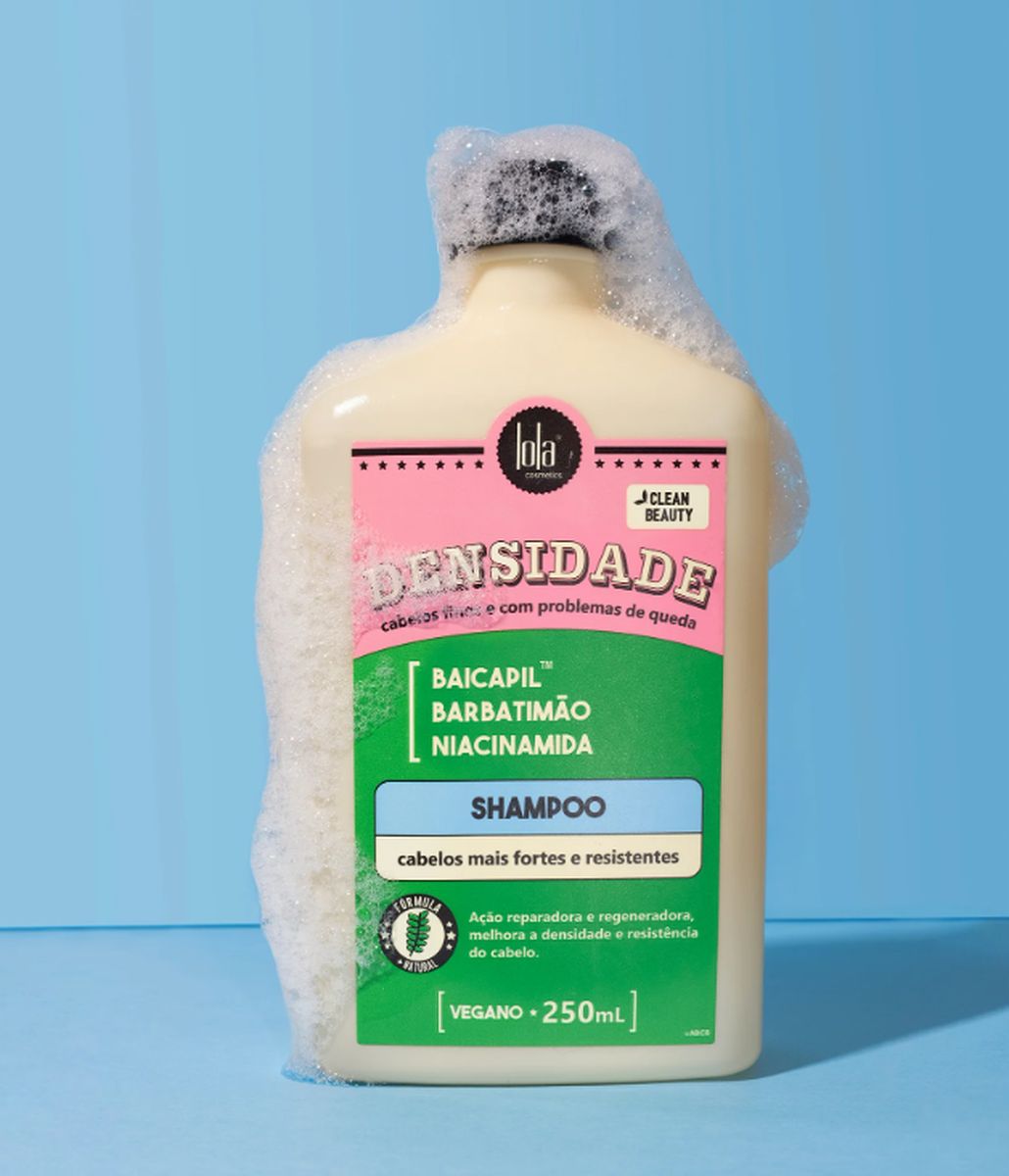 SHAMPOO DENSIDADE LOLA COSMETICS 250ML COM ACESSÓRIO SORTIDO
