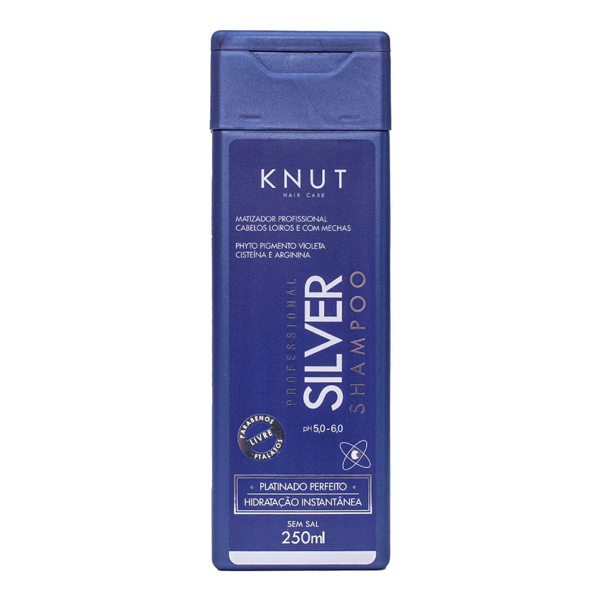 KIT KNUT SHAMPOO SILVER CISTEINE 250ML COM ÓLEO 7ML