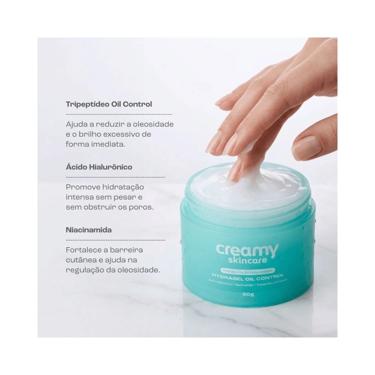 GEL HIDRATANTE OIL CONTROL HYDRAGEL CREAMY SKINCARE 50G