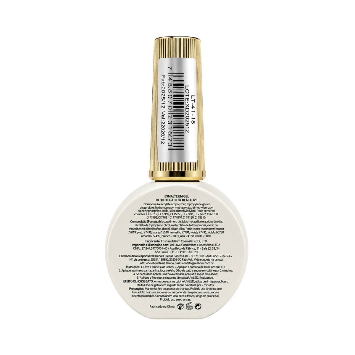 ESMALTE REAL LOVE OLHO DE GATO 18 10ML