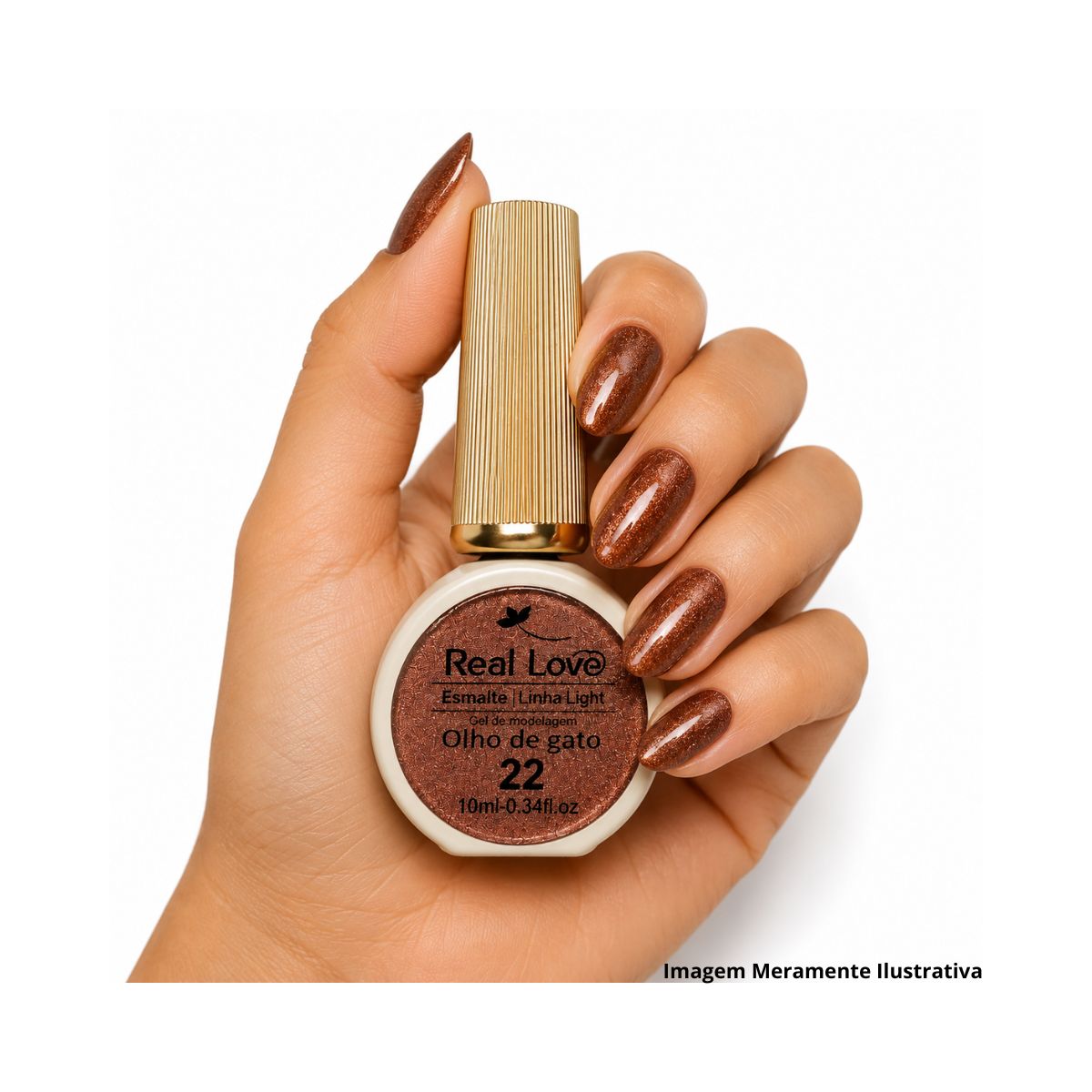 ESMALTE REAL LOVE OLHO DE GATO 22 10ML