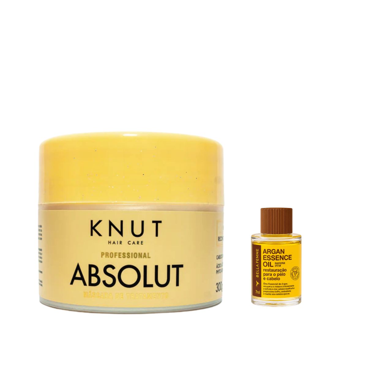 KIT KNUT MÁSCARA ABSOLUT KNUT 300G COM ÓLEO 7ML