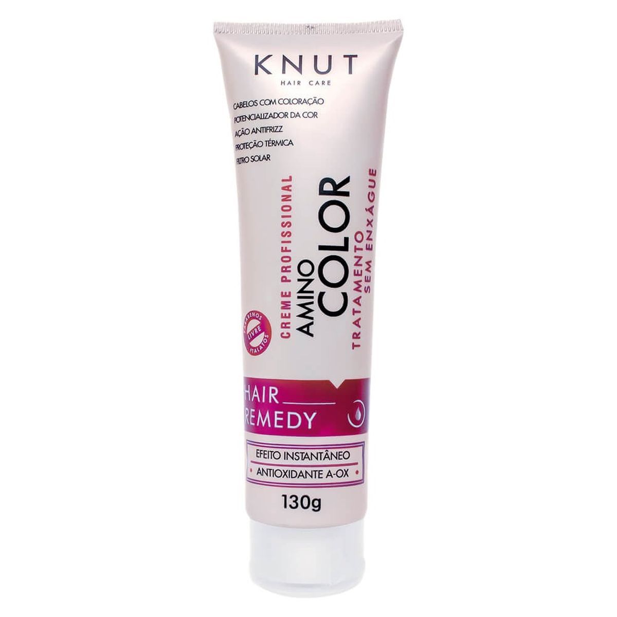 KIT KNUT LEAVE-IN HAIR REMEDY AMINO COLOR 130G COM ÓLEO