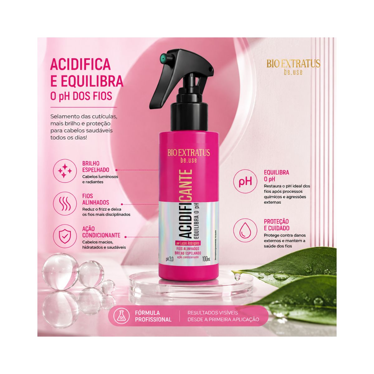 SPRAY FINALIZADOR ACIDIFICANTE BE.USE BIO EXTRATUS 100ML