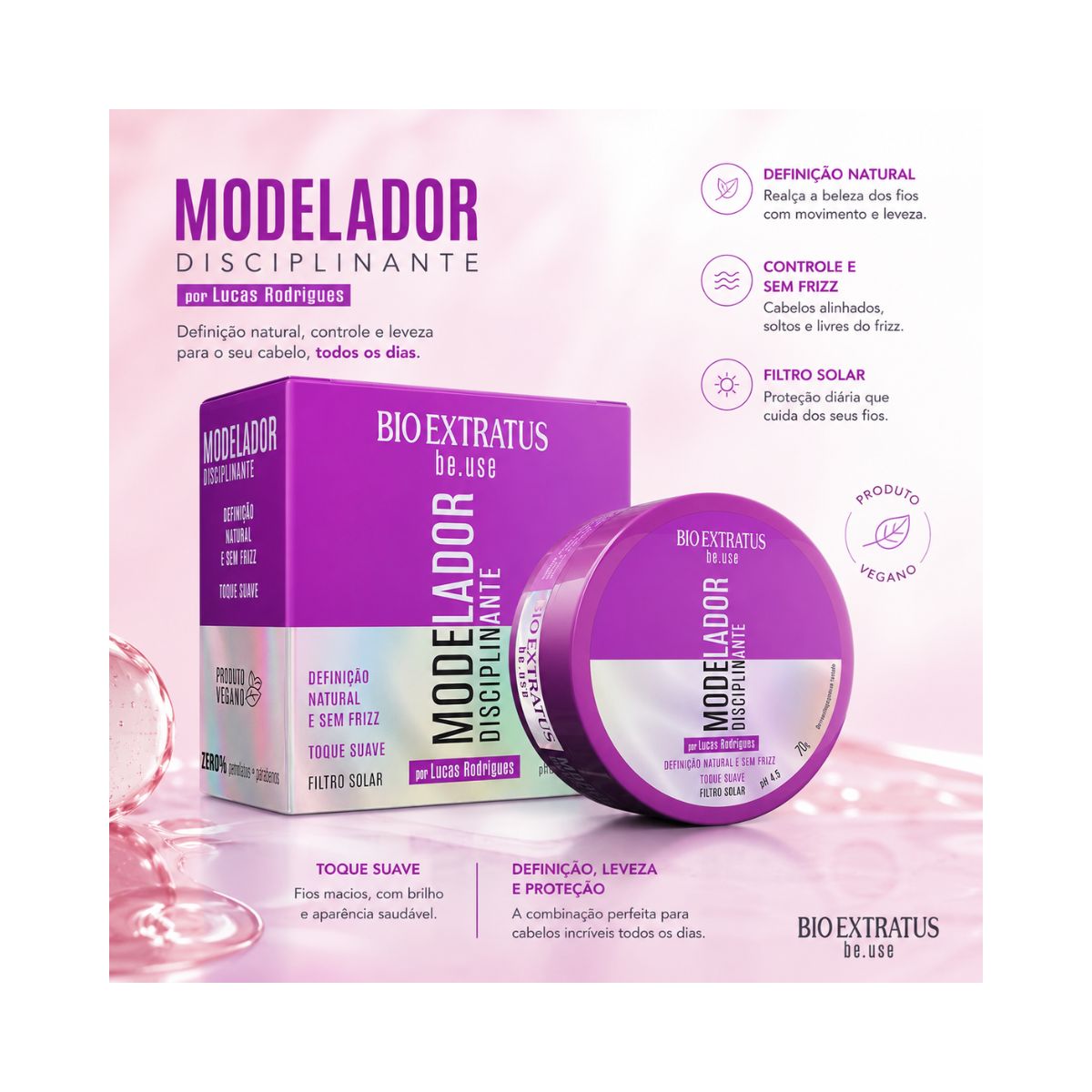 MODELADOR DISCIPLINANTE BE.USE BIO EXTRATUS 70G