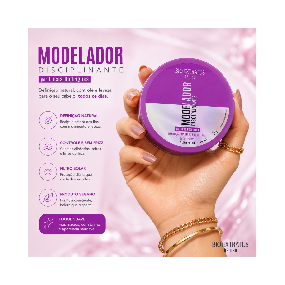 MODELADOR DISCIPLINANTE BE.USE BIO EXTRATUS 70G