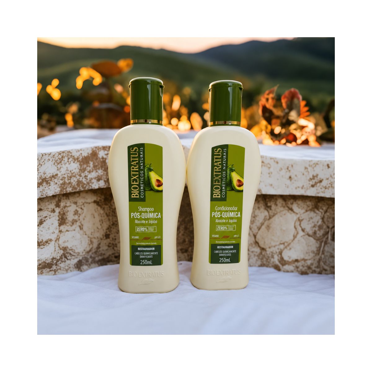 KIT PÓS-QUIMICA SHAMPOO 250ML + COND. 250ML BIO EXTRATUS
