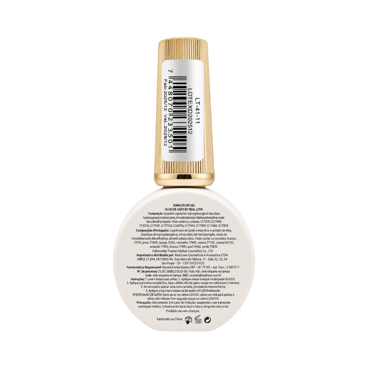 ESMALTE REAL LOVE OLHO DE GATO 01 10ML