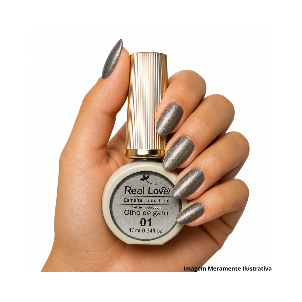 ESMALTE REAL LOVE OLHO DE GATO 01 10ML